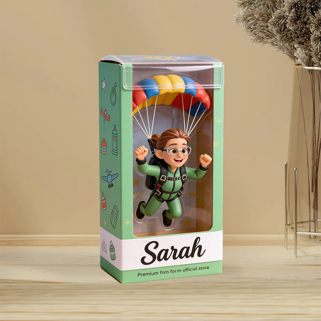 Custom Any Photo - Love Parachute - Personalized Parachute/Paragliding Custom Shaped Acrylic Plaque