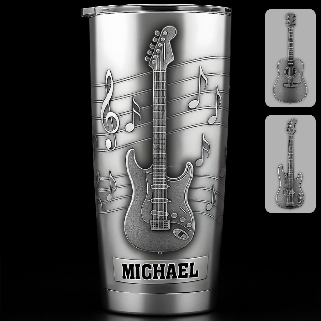 Cool Guitar/ Bass - Personalized Guitar Tumbler