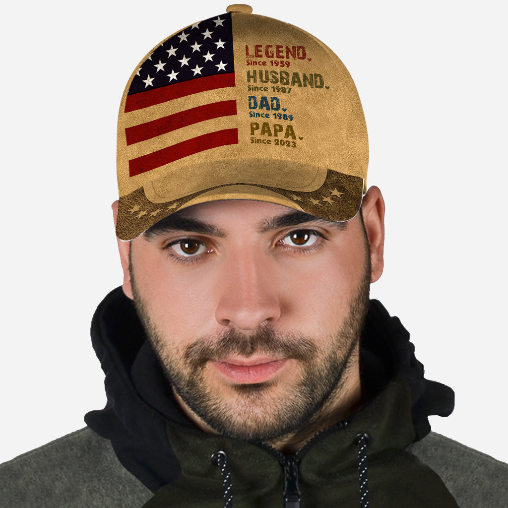 Legend Dad Father - Personalized Father Classic Cap