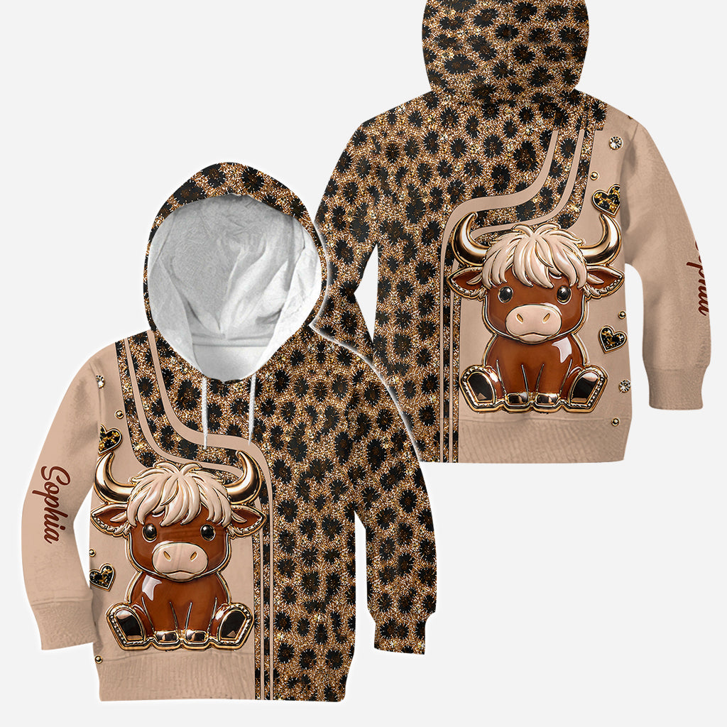 Cute Highlandcow - Personalized Highland Cow Hoodie and Leggings