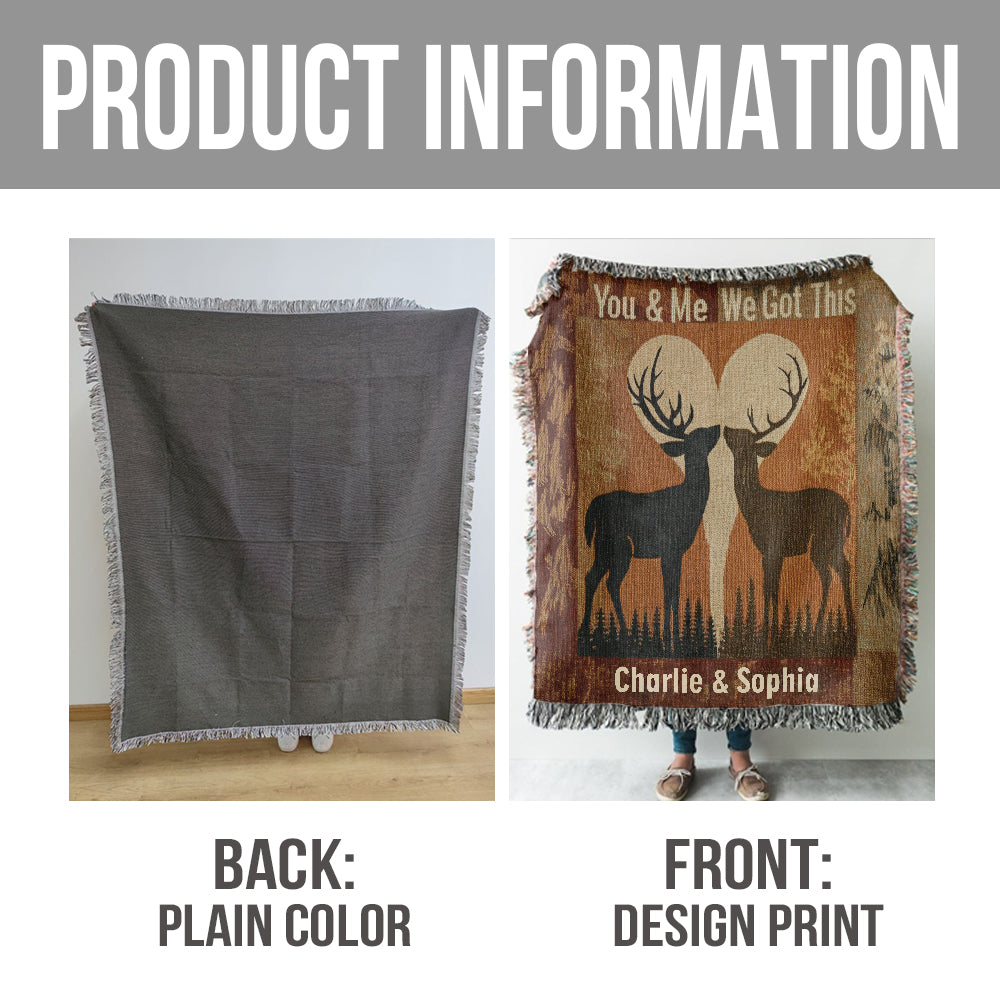 „Du und ich, wir schaffen das“ – personalisierte Partnerdecke