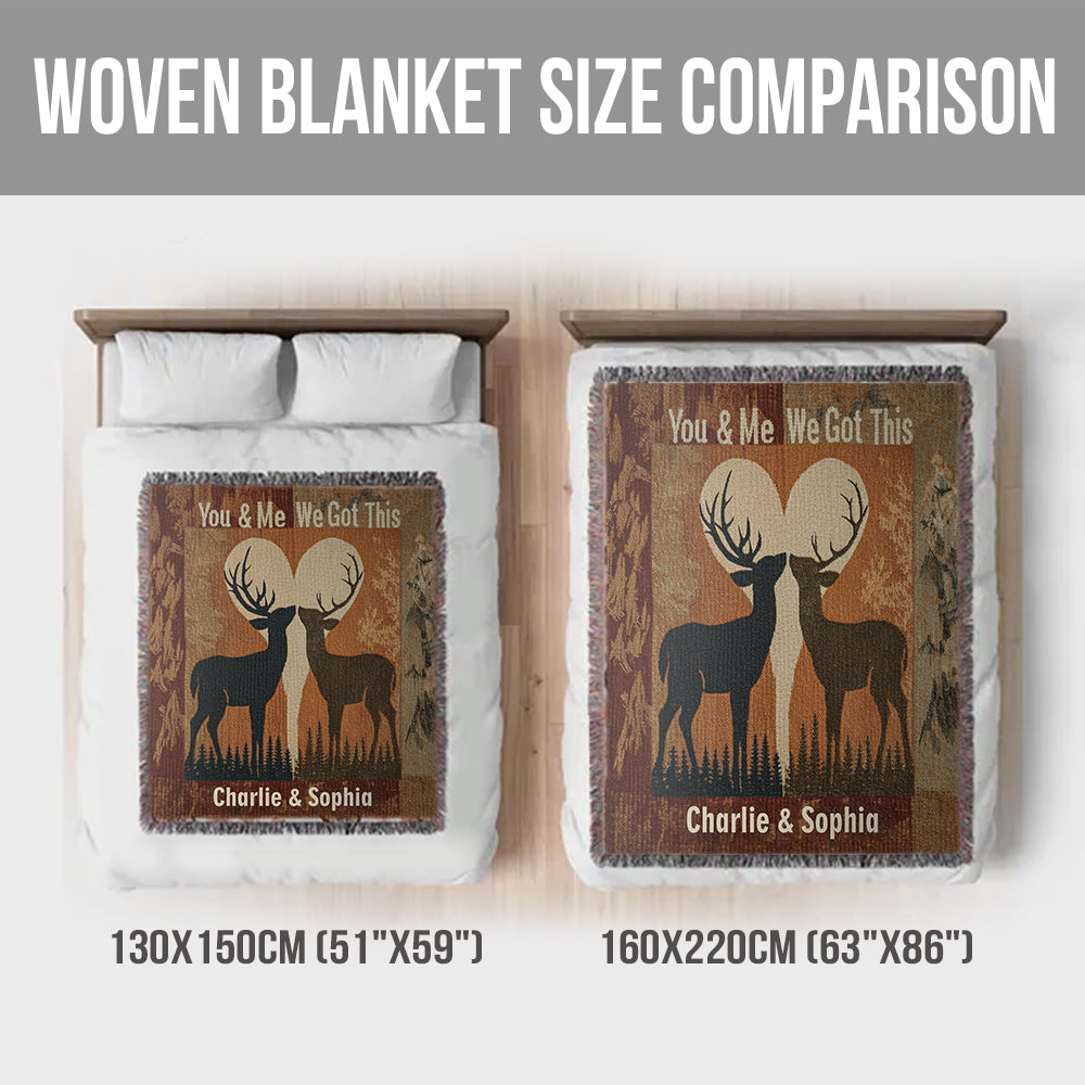 „Du und ich, wir schaffen das“ – personalisierte Partnerdecke