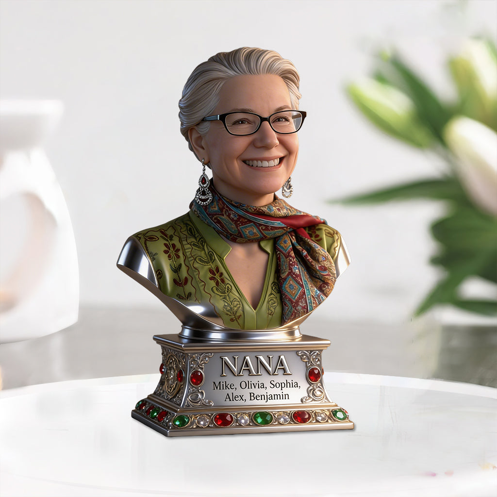 Nana Mother Statue - Personalized Grandma Custom Shaped Acrylic Plaque