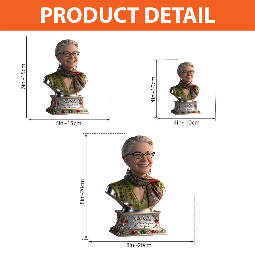 Nana Mother Statue - Personalized Grandma Custom Shaped Acrylic Plaque