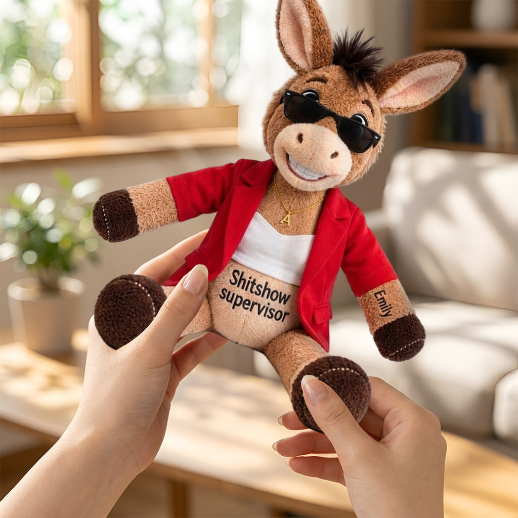 Funny Gift For Co-worker - Personalized Colleague Posable Plush Doll