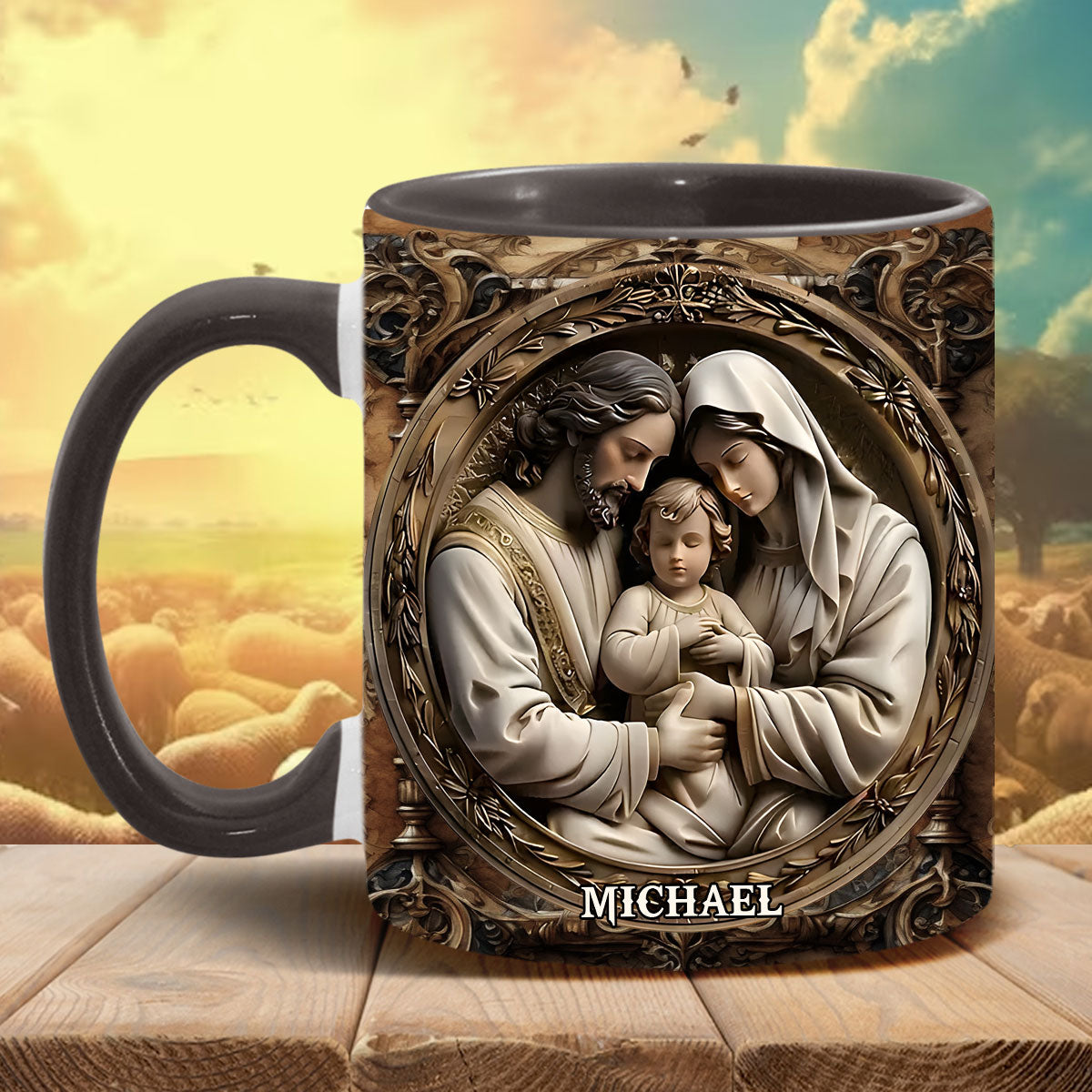 Ich glaube an ihn – Personalisierte Tasse mit christlichem Akzent
