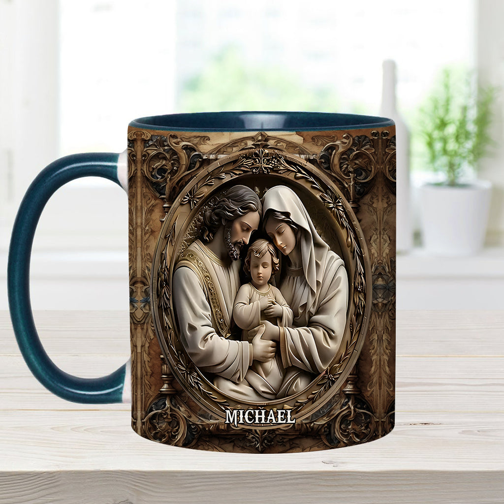 Ich glaube an ihn – Personalisierte Tasse mit christlichem Akzent