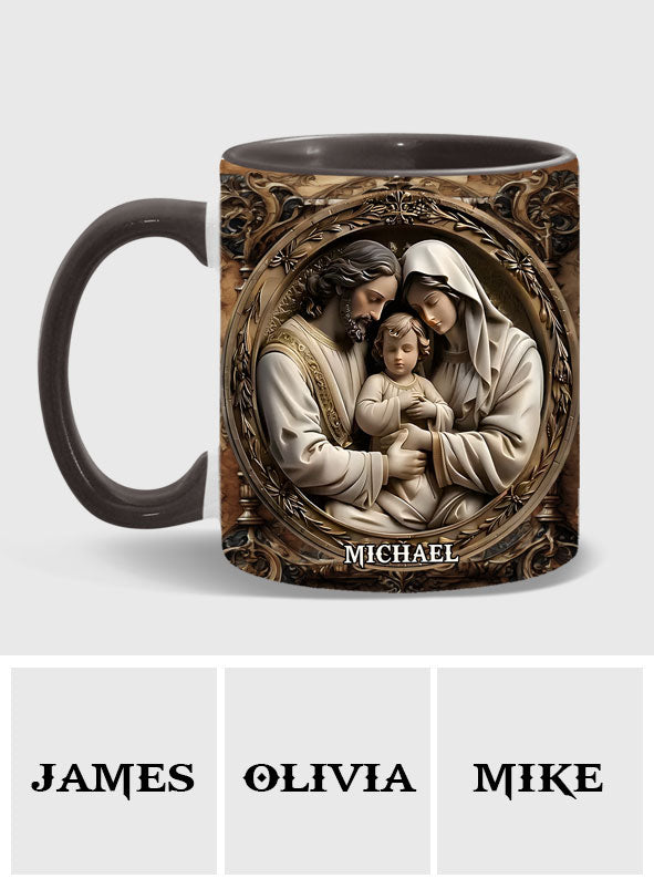 Ich glaube an ihn – Personalisierte Tasse mit christlichem Akzent