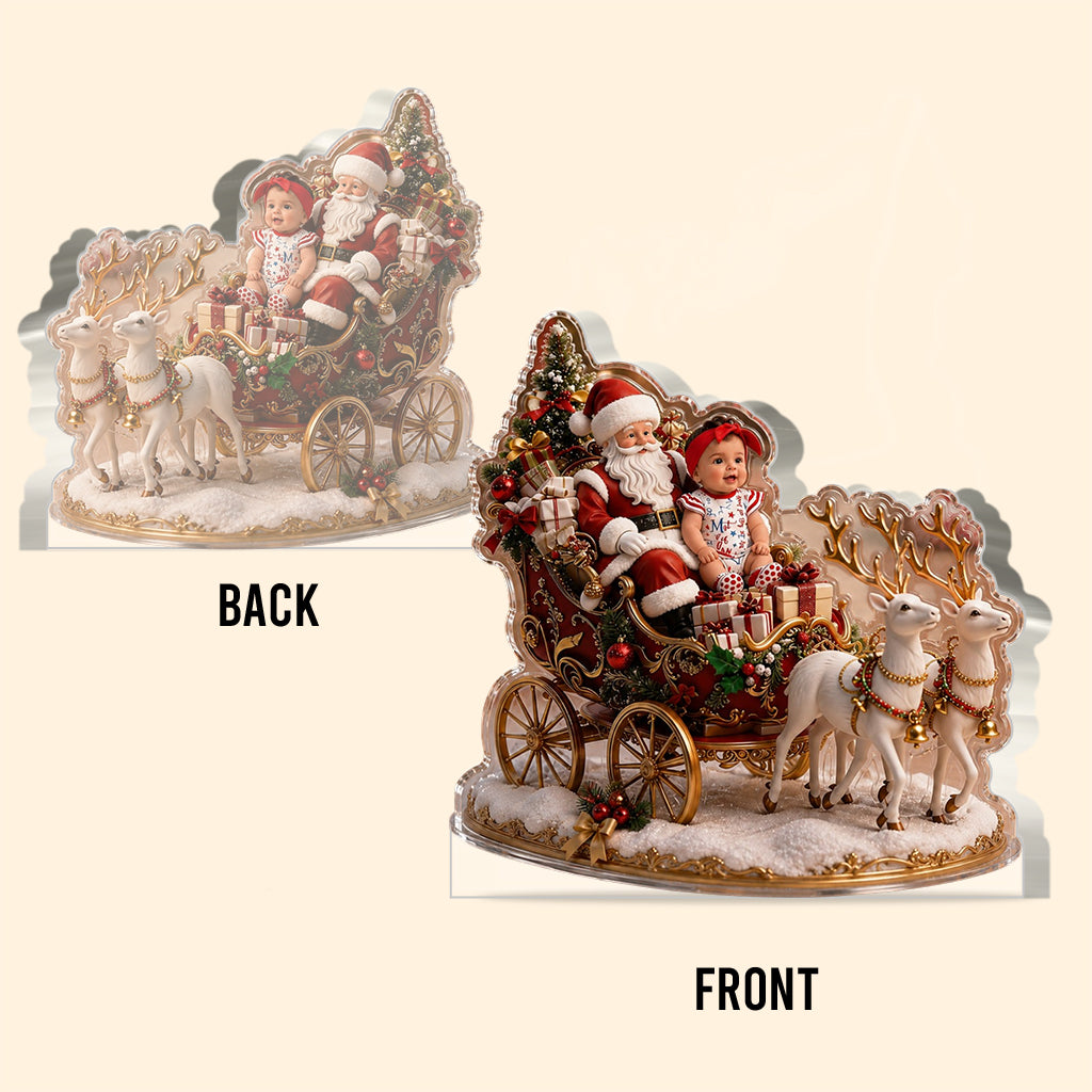 Merry Christmas - Personalized Kid Custom Shaped Acrylic Plaque