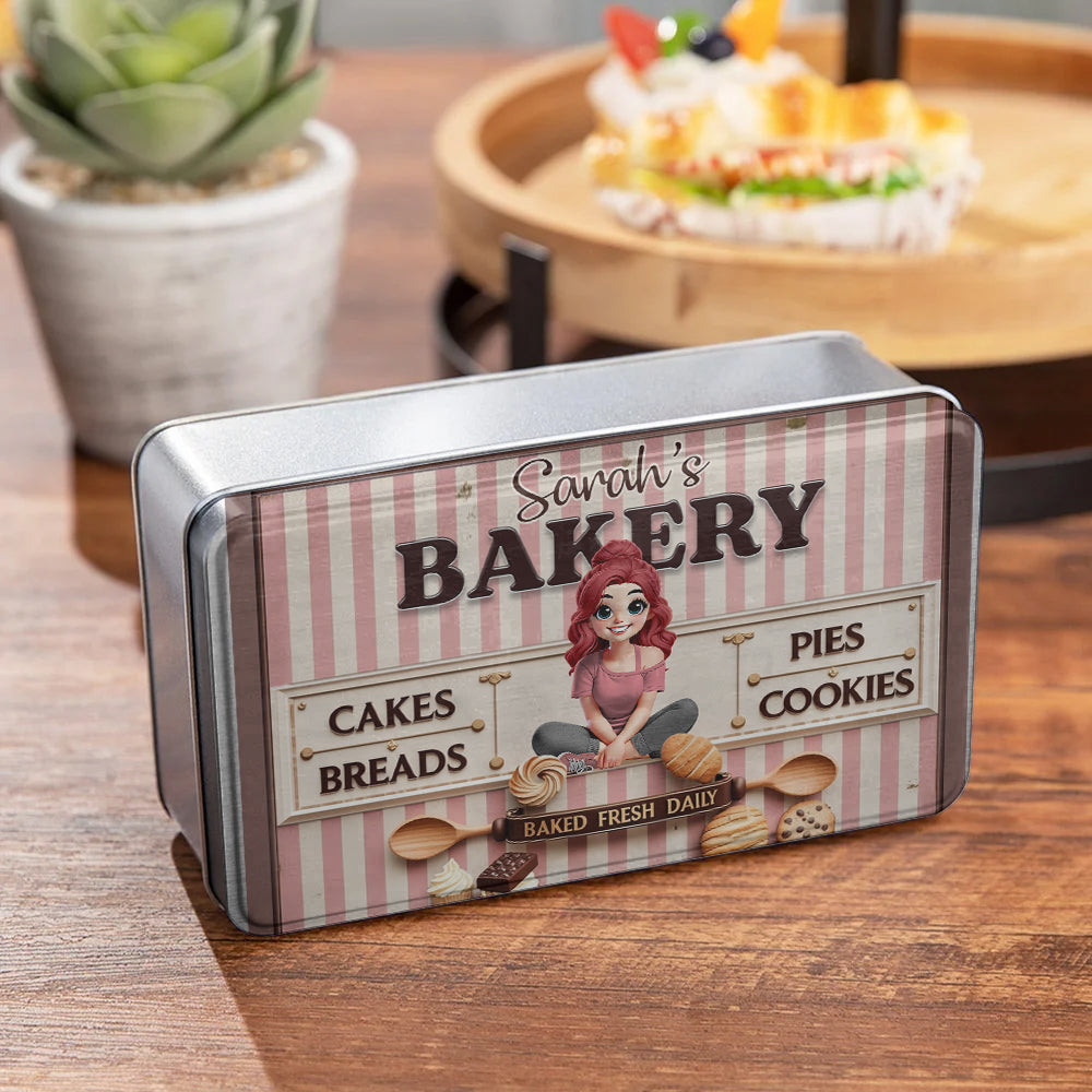 Just A Girl Who Loves Baking - Personalized Baking Biscuit Tin