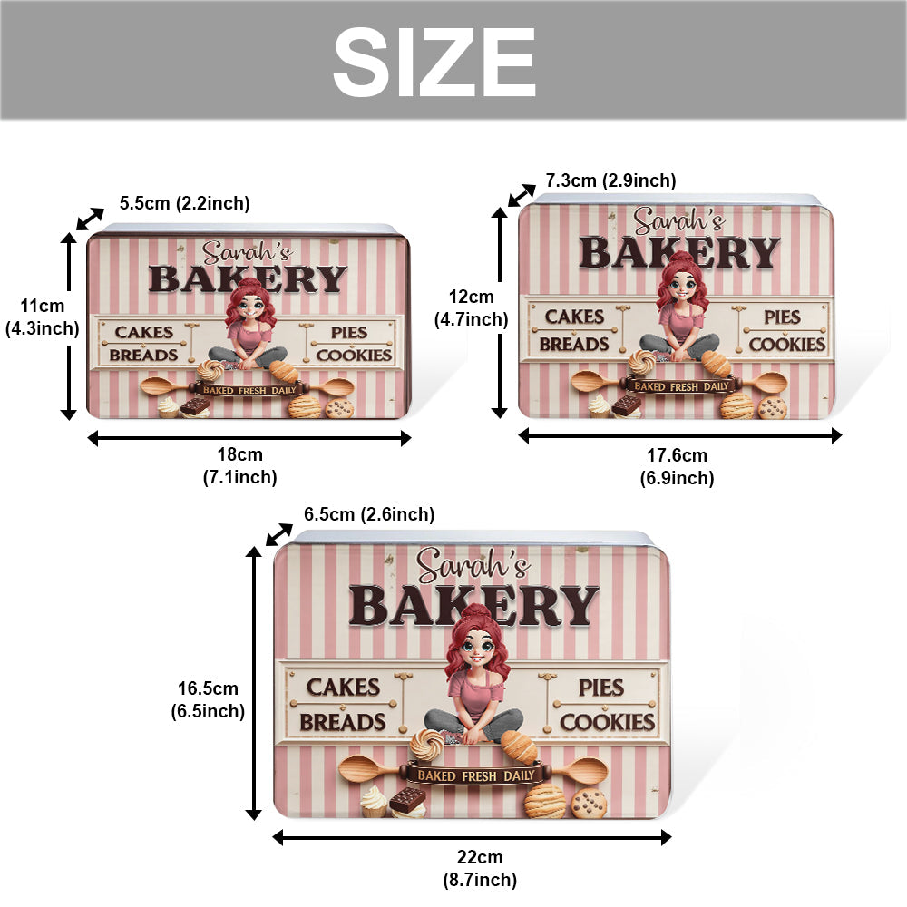 Just A Girl Who Loves Baking - Personalized Baking Biscuit Tin
