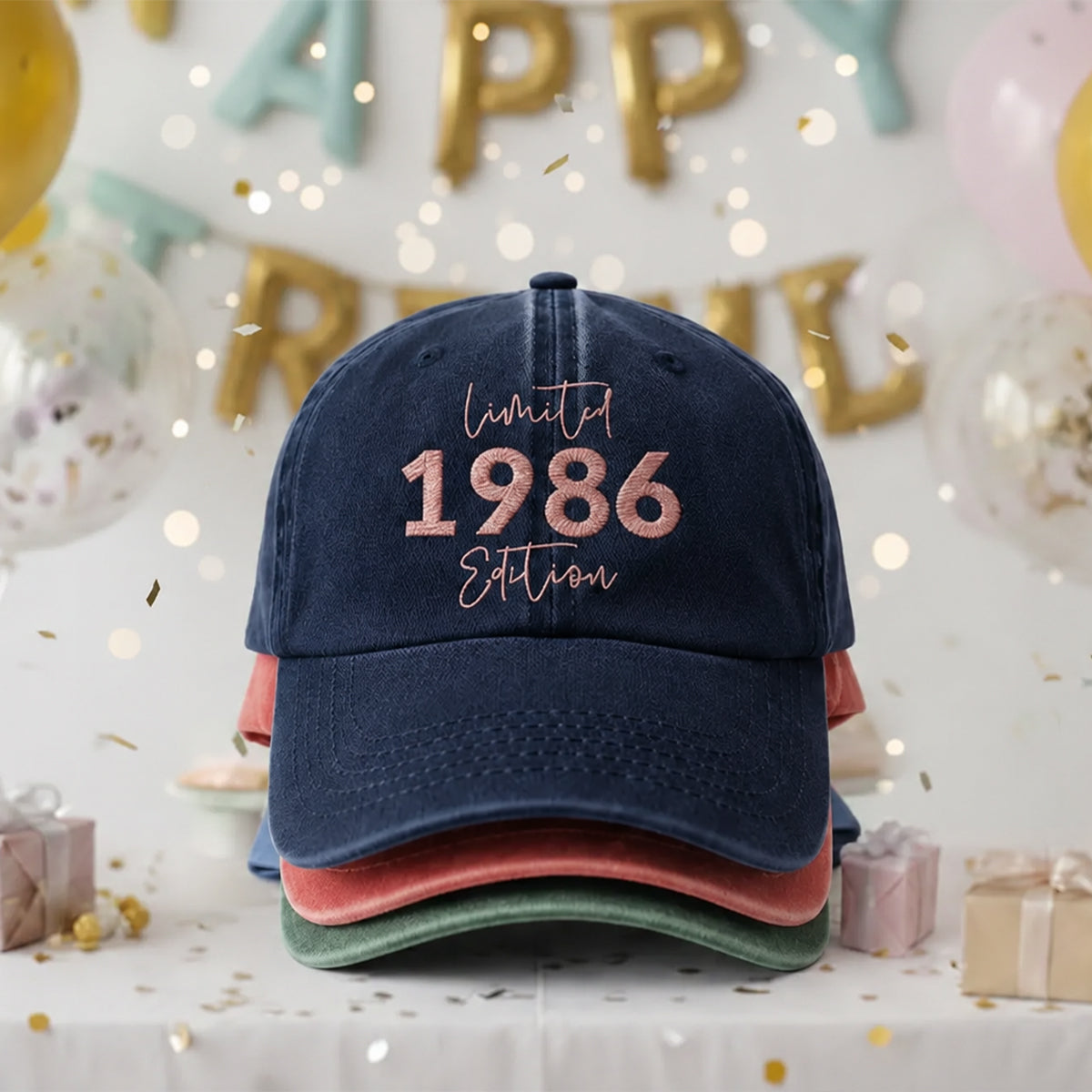 Geburtstagsgeschenk - Personalisierte Bestickte Klassische Mütze