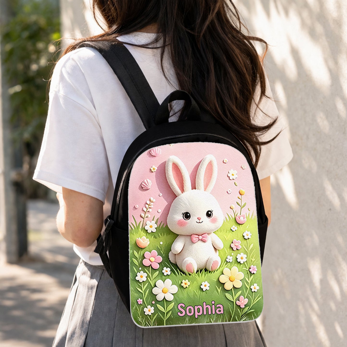 Back To School - Personalized Teacher Changeable Leather Patch Backpack