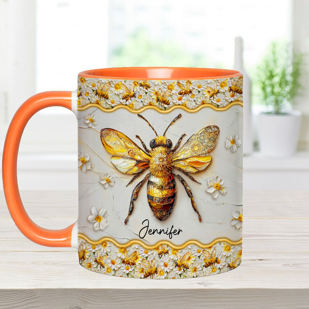 Wunderschöne Bienen – Personalisierte Tasse mit Bienenmotiv