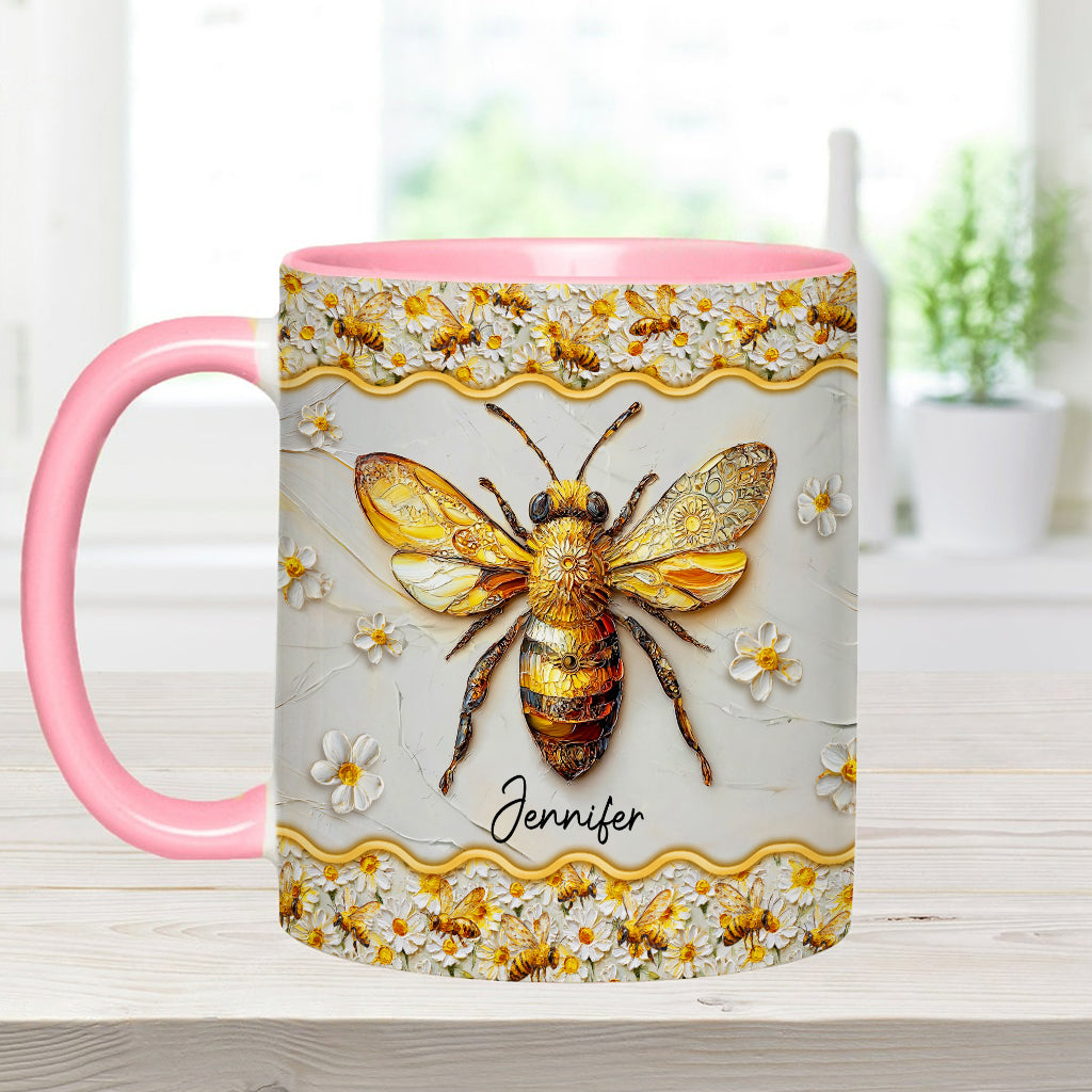 Wunderschöne Bienen – Personalisierte Tasse mit Bienenmotiv