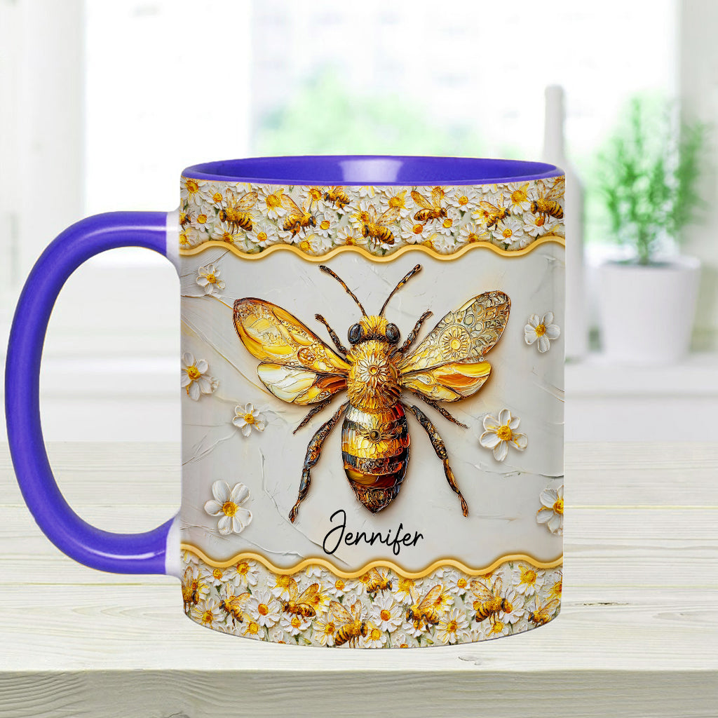Wunderschöne Bienen – Personalisierte Tasse mit Bienenmotiv