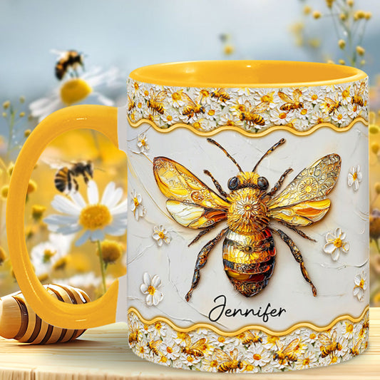 Beautiful Bees - Personalized Bee Accent Mug