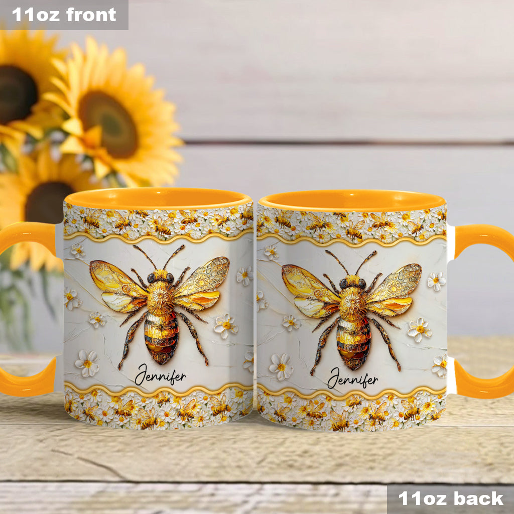 Wunderschöne Bienen – Personalisierte Tasse mit Bienenmotiv