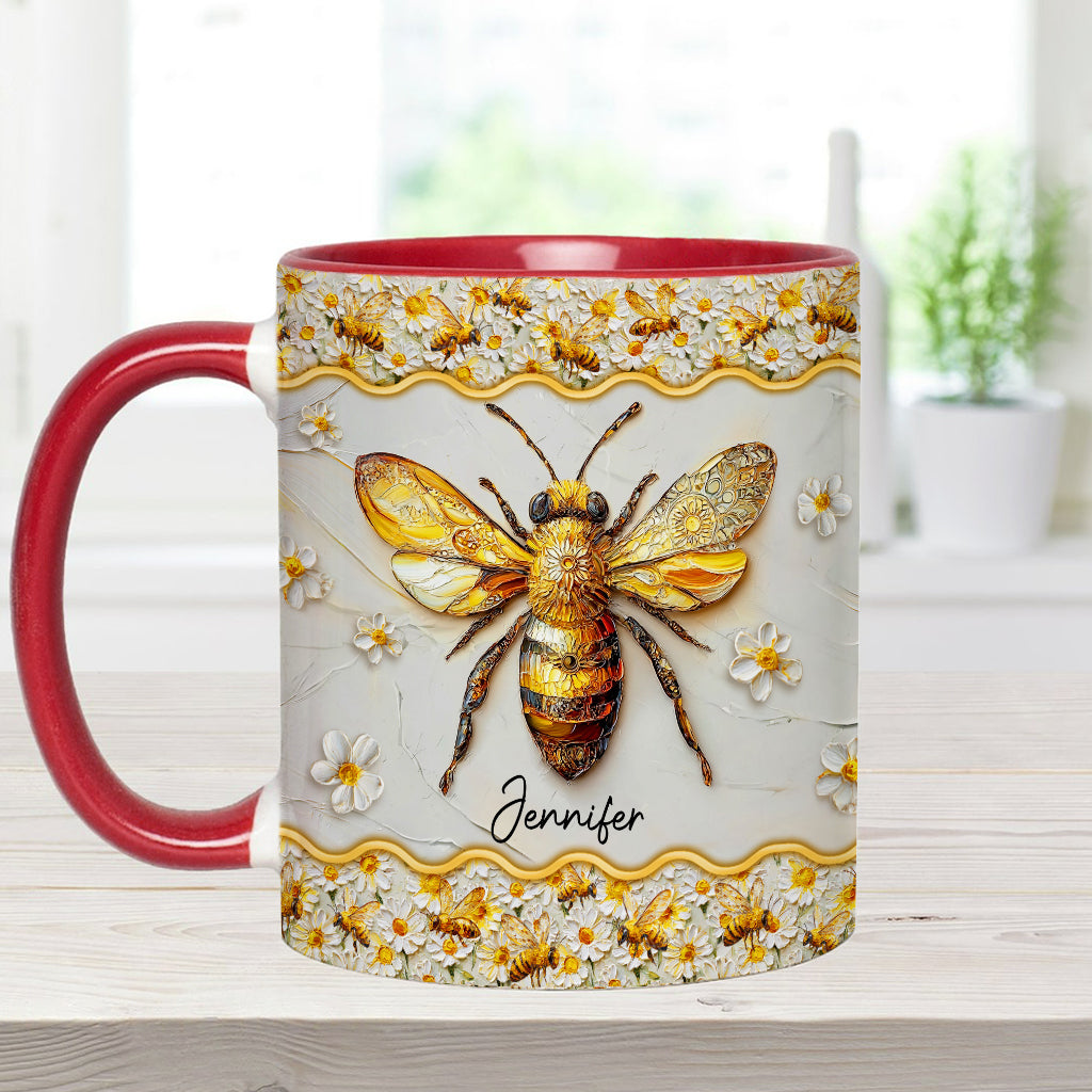 Wunderschöne Bienen – Personalisierte Tasse mit Bienenmotiv