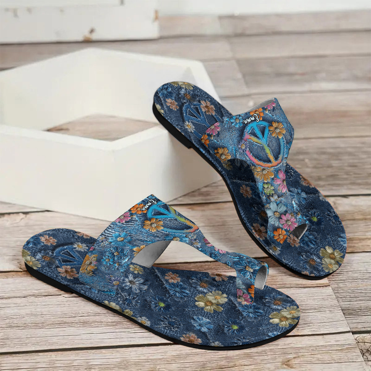 Hippie Soul – Personalisierte Hippie-Sandalen mit offener Zehenpartie