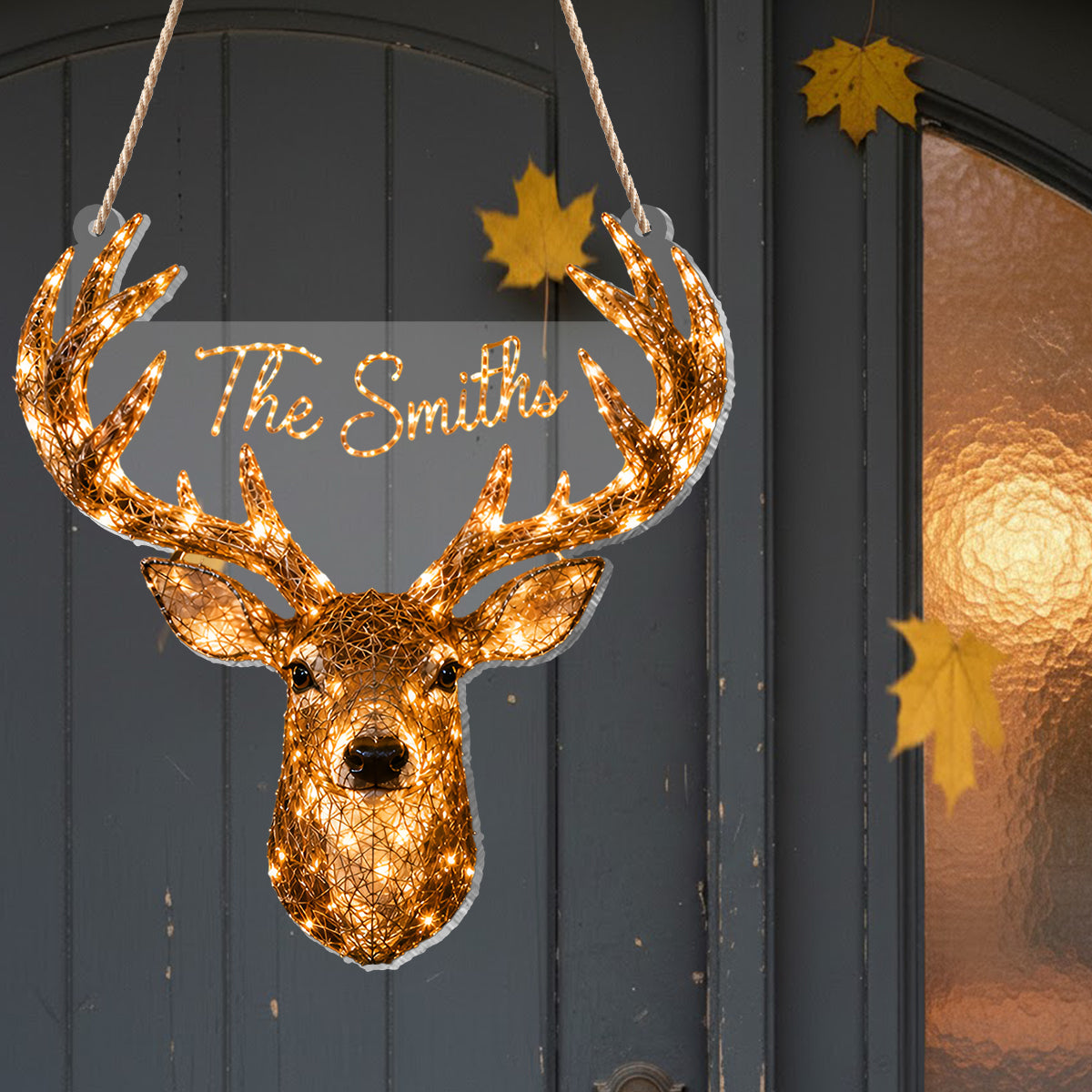 Deer Hunting Glow Up Season - Personalized Hunting LED Light Acrylic Sign