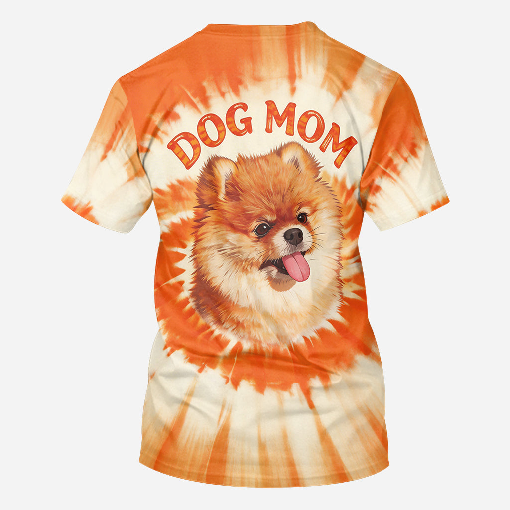 Tie-Dye Stil Shirt für Hundebesitzer - Personalisiertes Hundeshirt