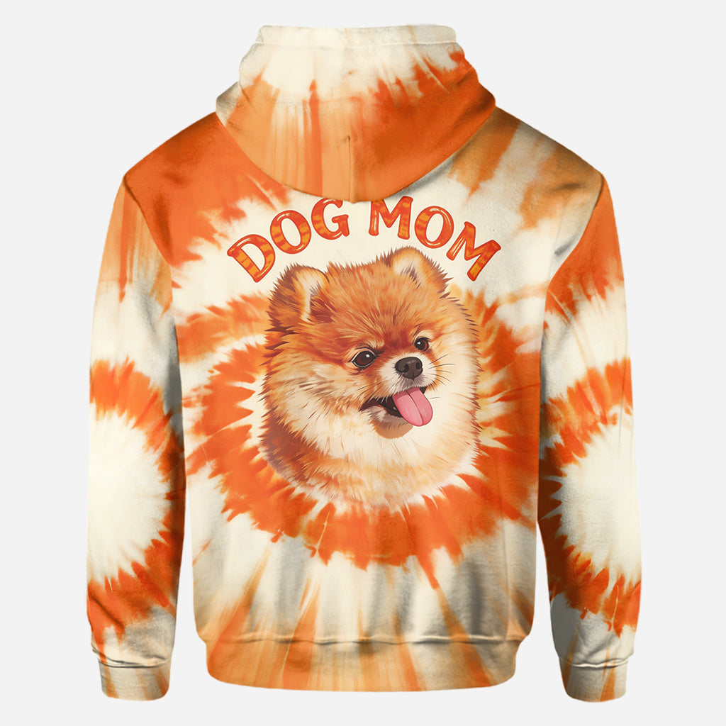 Tie-Dye Stil Shirt für Hundebesitzer - Personalisiertes Hundeshirt