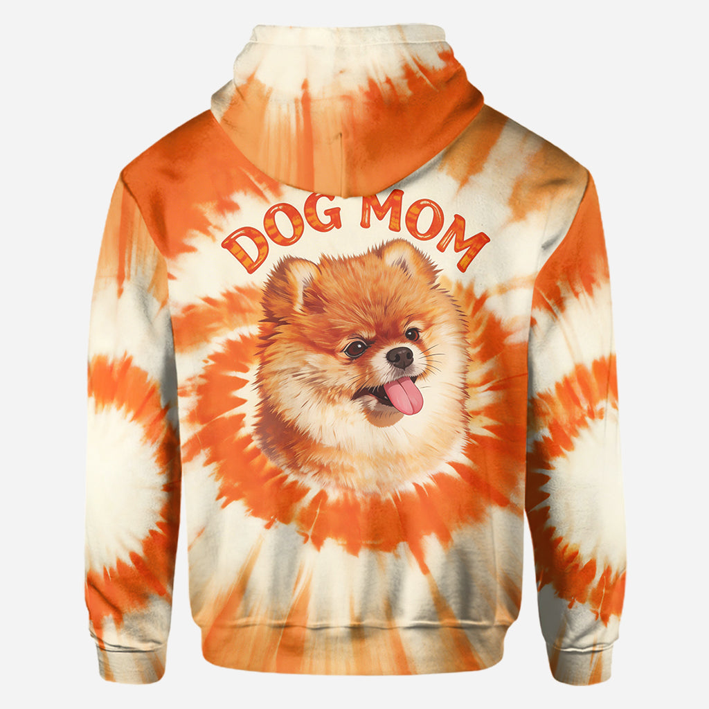 Tie-Dye Stil Shirt für Hundebesitzer - Personalisiertes Hundeshirt