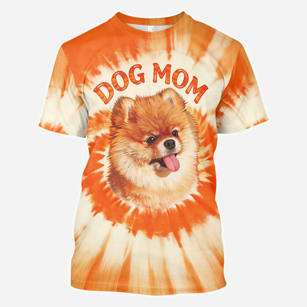 Tie-Dye Stil Shirt für Hundebesitzer - Personalisiertes Hundeshirt