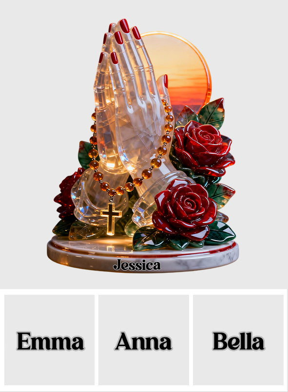 Faith Over Fear - Personalized Christian Acrylic LED Night Light