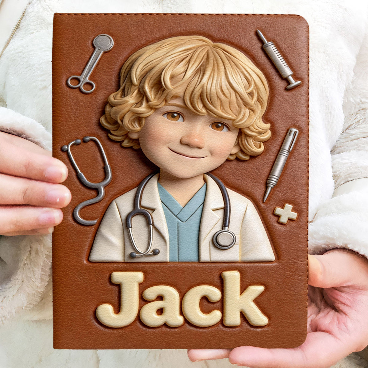 Wo Träume beginnen – Personalisiertes Notizbuch aus Ziegenleder