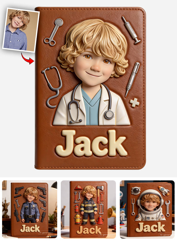 Wo Träume beginnen – Personalisiertes Notizbuch aus Ziegenleder