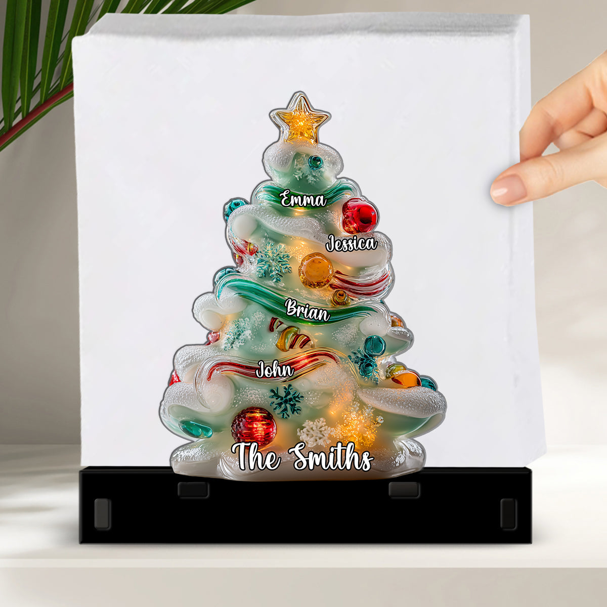 Frohe Weihnachten – Personalisierter Papierhandtuchhalter für die ganze Familie