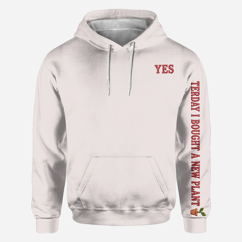 Gestern habe ich eine neue Pflanze gekauft - Personalisiertes Garten-Shirt