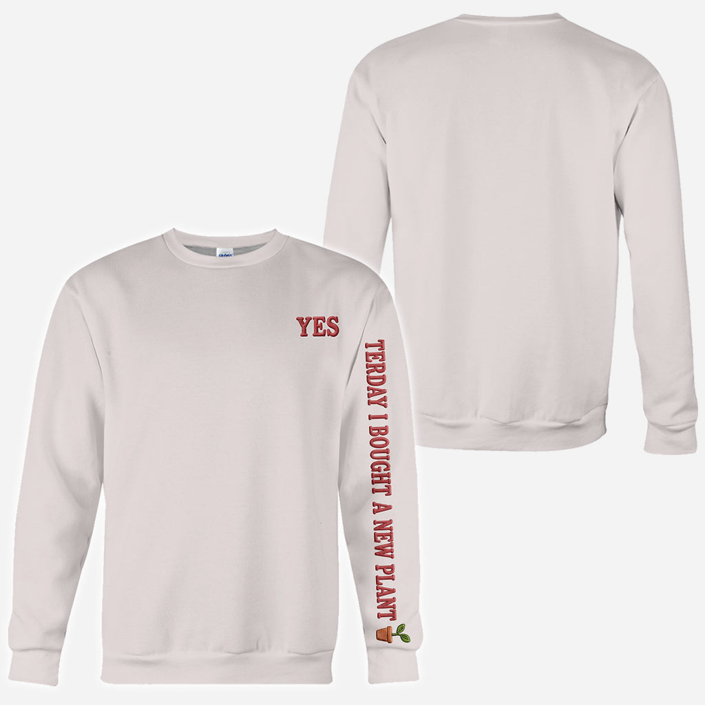 Gestern habe ich eine neue Pflanze gekauft - Personalisiertes Garten-Shirt