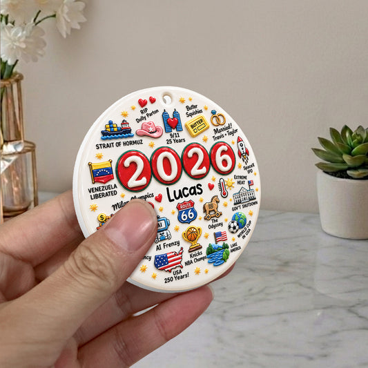 2026 Year in Review - Personalized Christmas Premium 3D Ornament