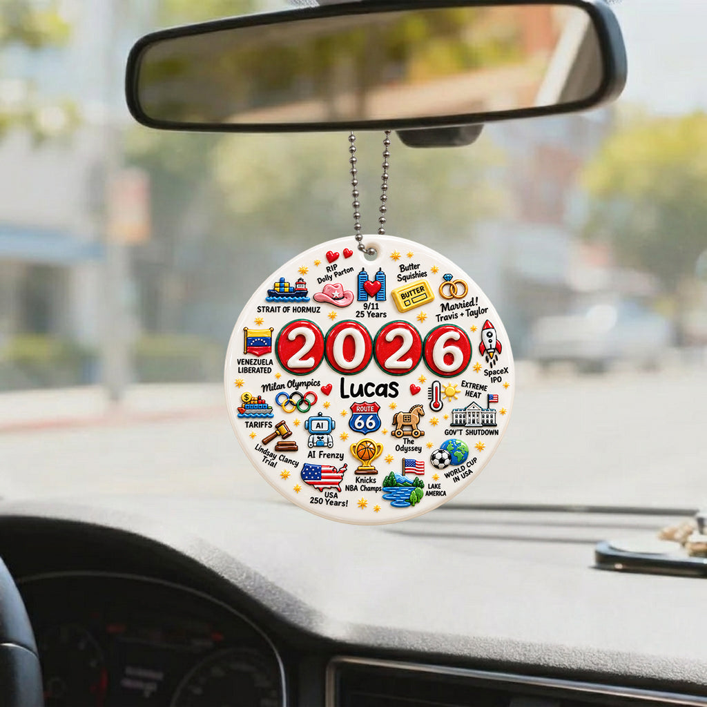 2026 Year in Review - Personalized Christmas Premium 3D Ornament