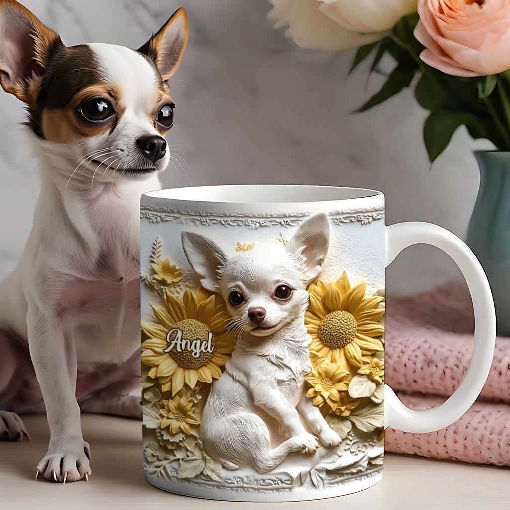 Niedlicher Chihuahua - Personalisierte Hundetasse