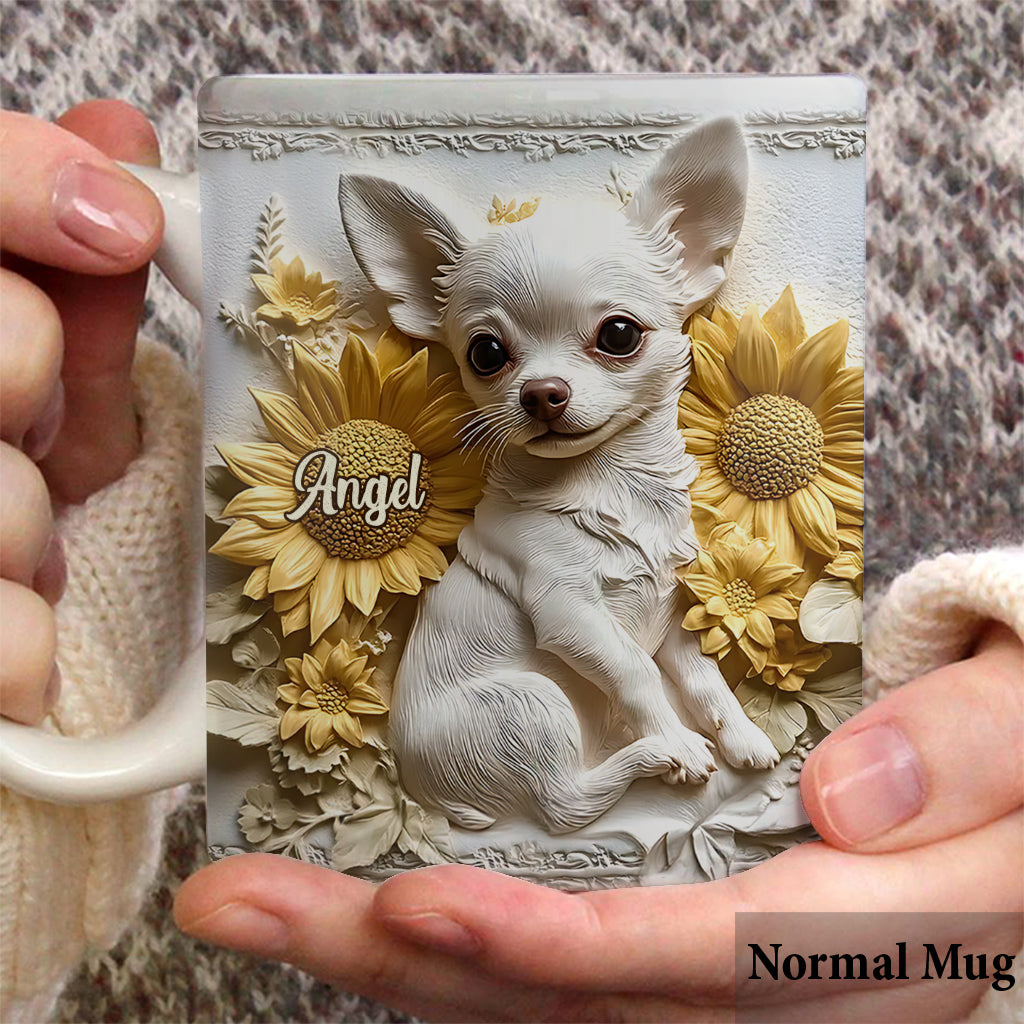 Niedlicher Chihuahua - Personalisierte Hundetasse