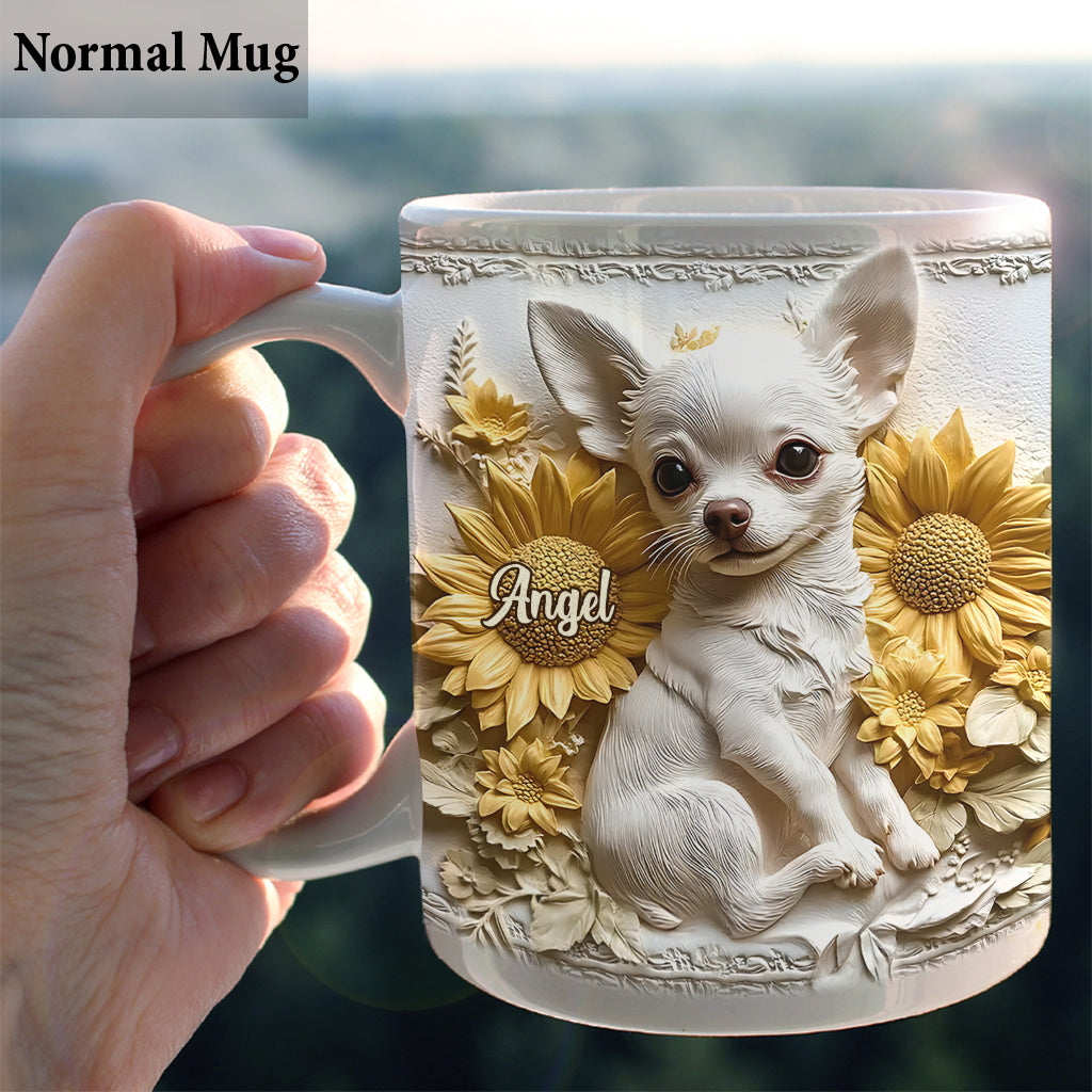 Niedlicher Chihuahua - Personalisierte Hundetasse