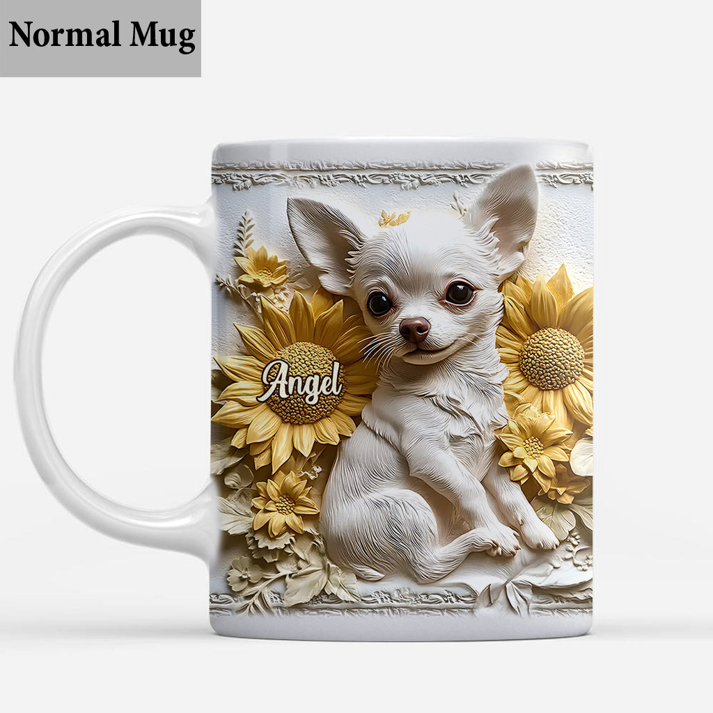 Niedlicher Chihuahua - Personalisierte Hundetasse