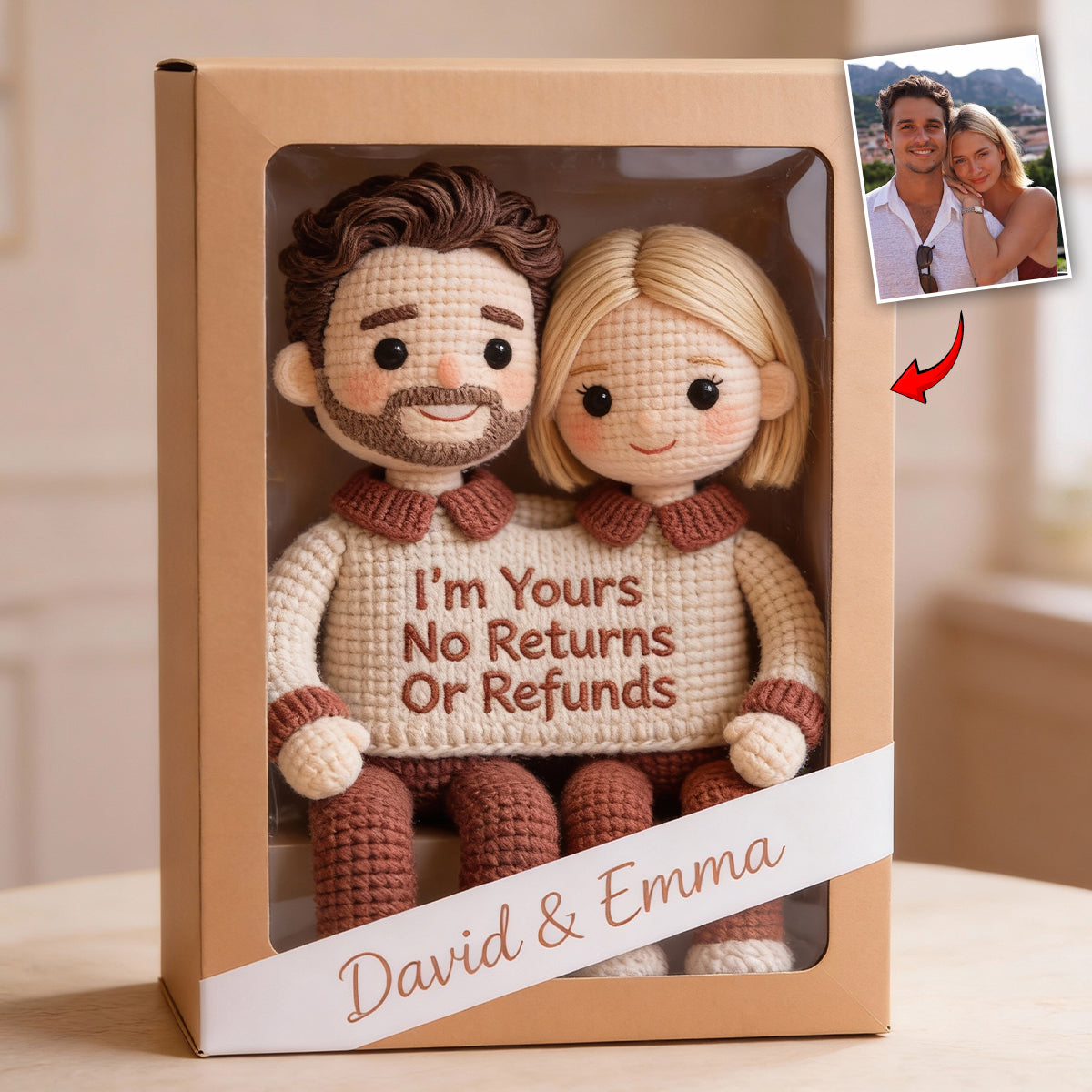 Custom Any Photo No Returns Or Refunds - Personalized Couple Custom Shaped Acrylic Plaque