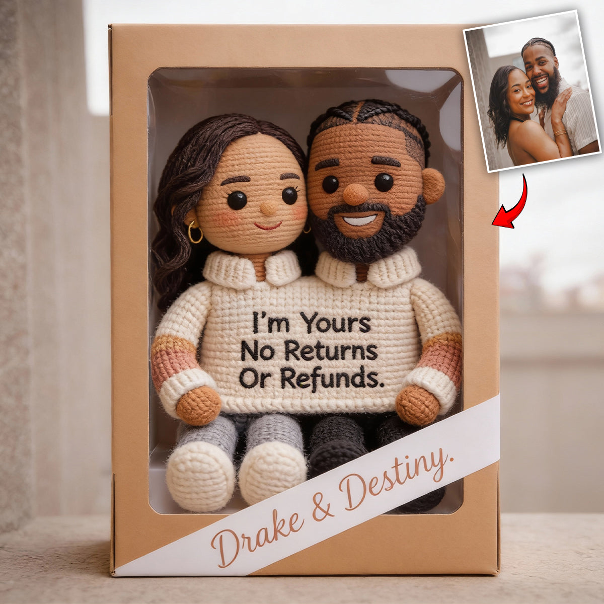 Custom Any Photo No Returns Or Refunds - Personalized Couple Custom Shaped Acrylic Plaque