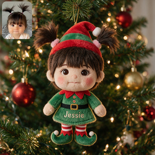 Kleiner ELF - Personalisierbarer Kinder-Plüschornament