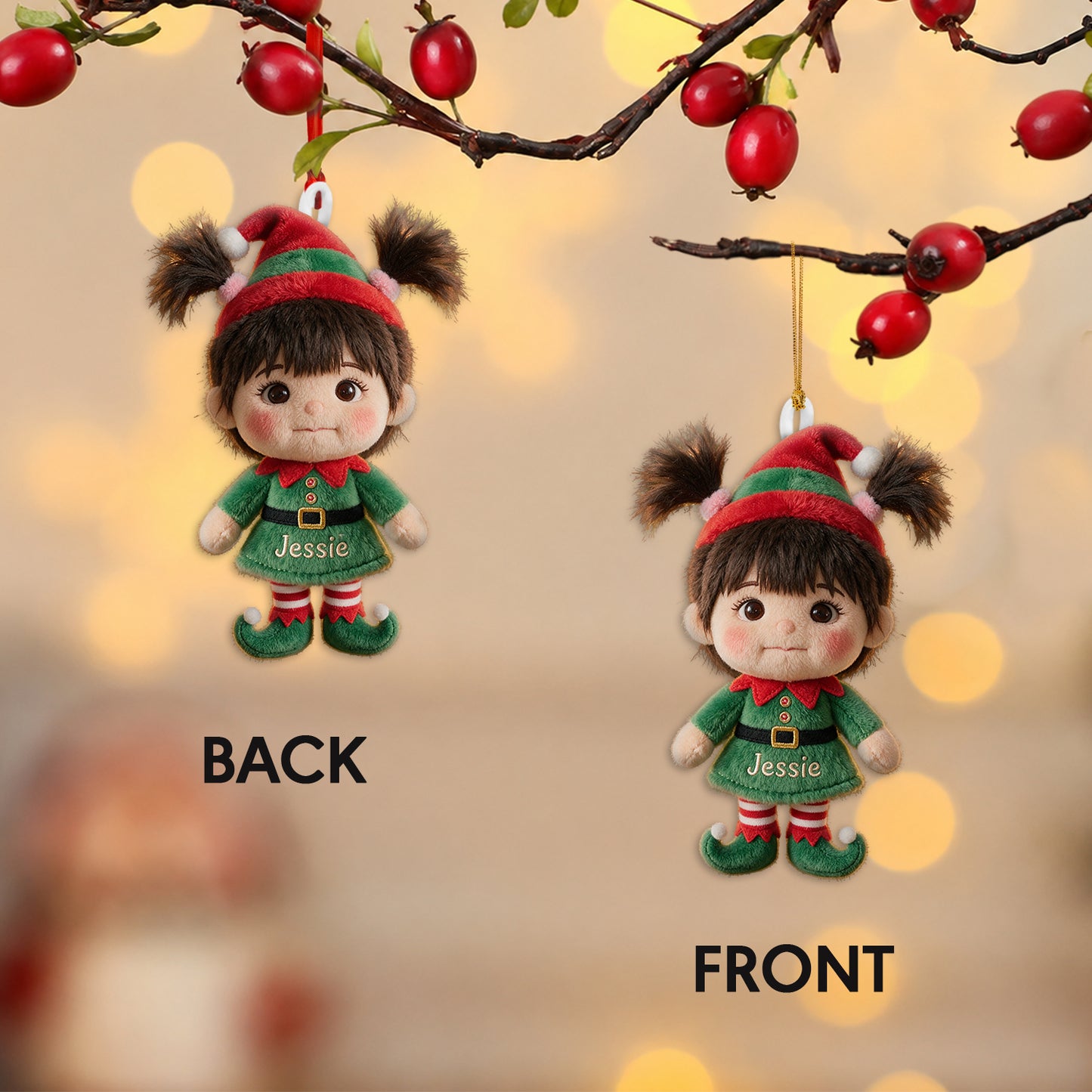 Little ELF - Personalized Kid Plush Ornament