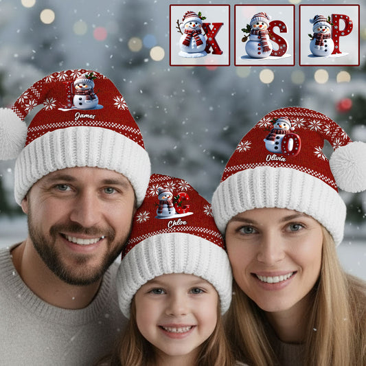 Frohe Weihnachten – Personalisierte Weihnachtsmannmütze für die ganze Familie