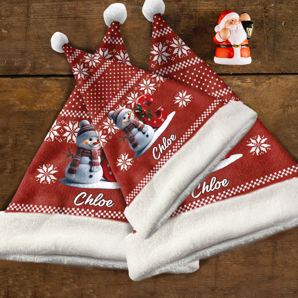 Merry Christmas - Personalized Family Santa Claus Hat