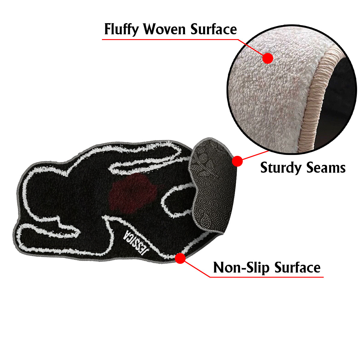 True Crime Era – Personalisierter, rutschfester True Crime-Teppich