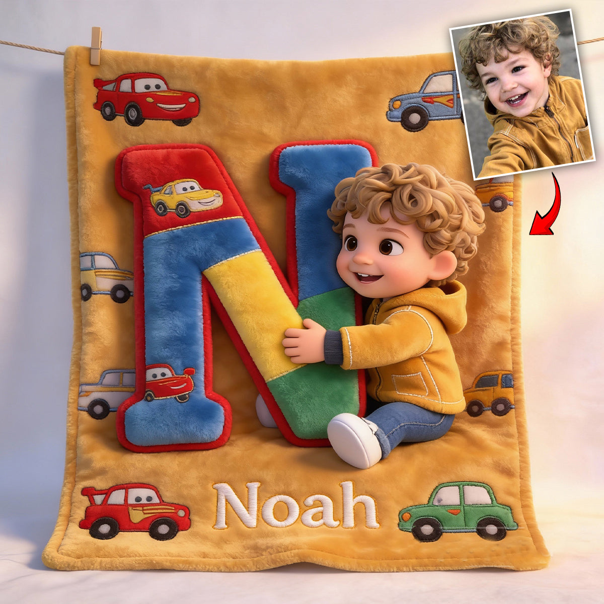 Ich liebe dich, Baby – personalisierte Kinderdecke