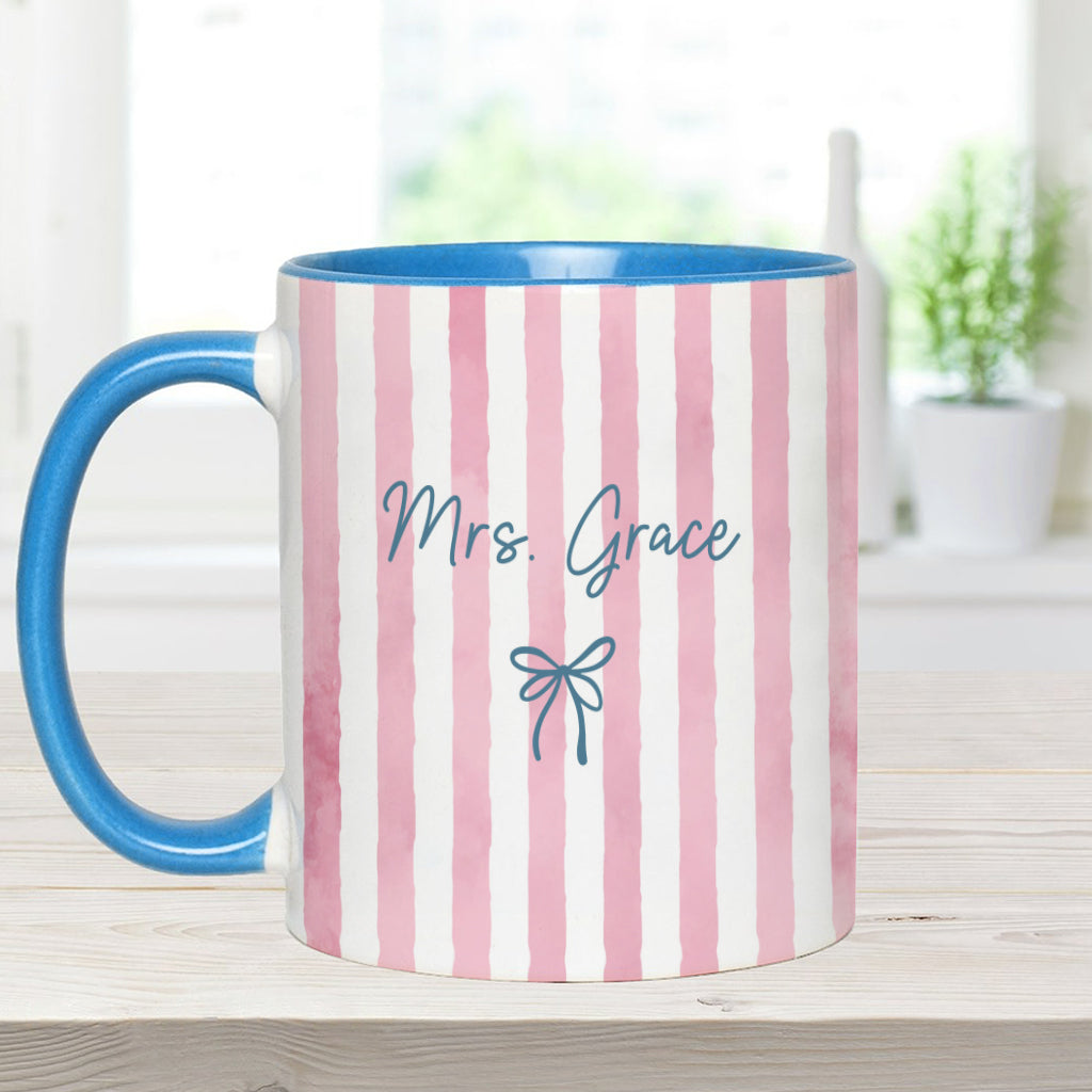 Back To School Gift for Teacher - Personalized Teacher Accent Mug